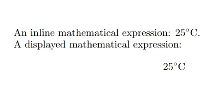 Degree Celsius Symbol