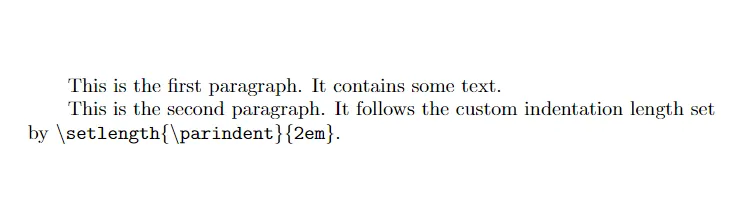 Set Paragraph Indentation