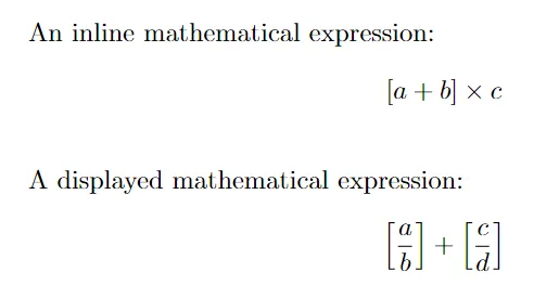 Square Brackets