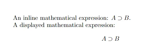 Superset Symbol